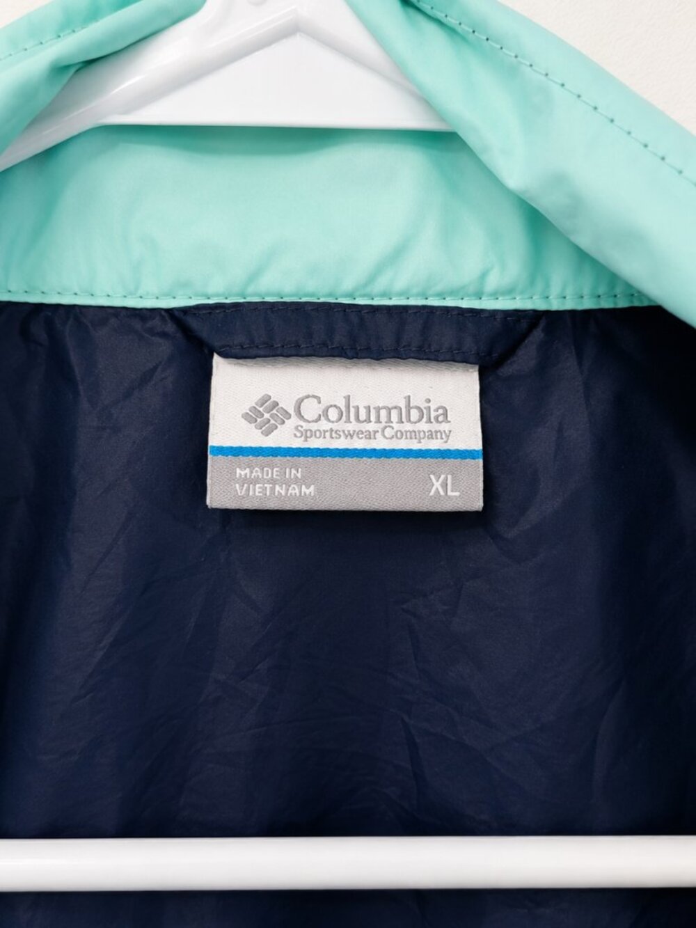 columbia Vintage Style Colorblock Windbreaker Jacket Womens XL - Picture 2 of 3